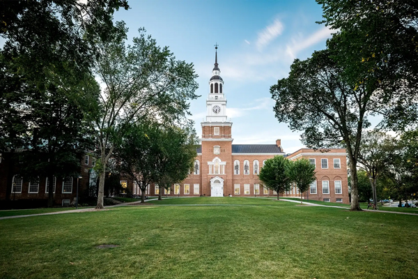 Baker Tower in the summer